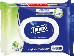 Tempo Feuchte Toilettentücher "sanft&sensitiv"