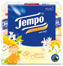 Tempo Taschentücher mit Duft "Honig Blüte"