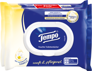 Tempo Feuchte Toilettentücher "sanft&pflegend"